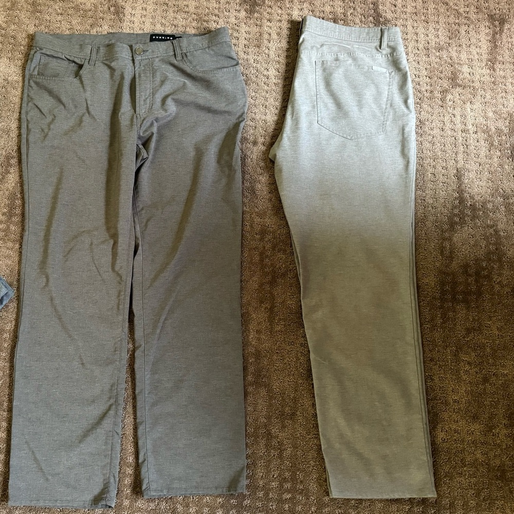 Light gray golf pants by Dunning size 36x30